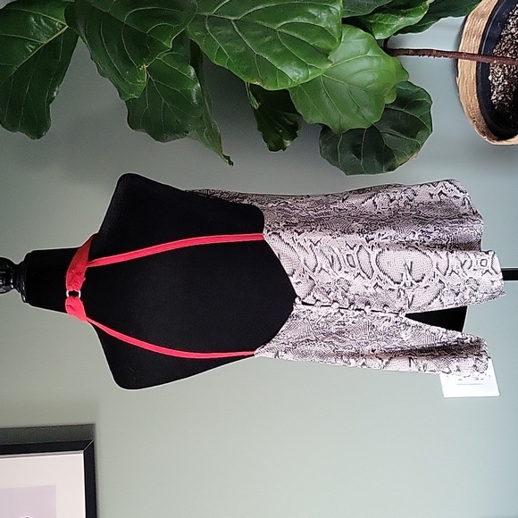 Free People THROUGH THE NIGHT snakepython print backless halter - Picture 5 of 9